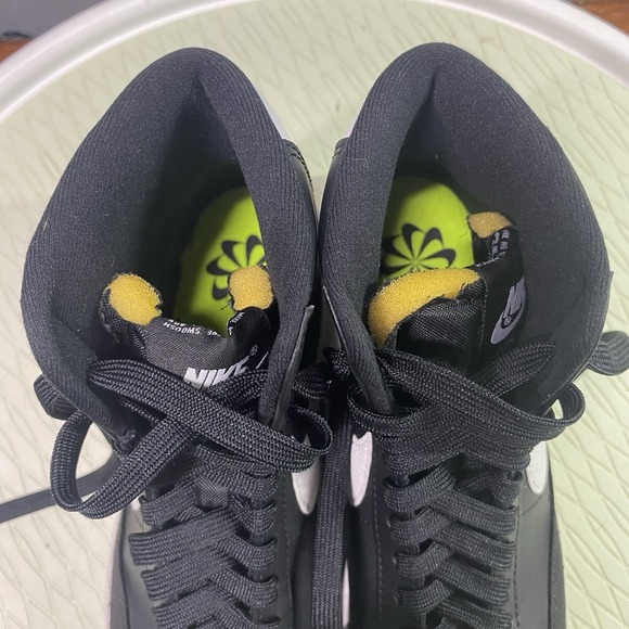 Nike Blazer Mid '77 Next Nature Black&White Mens Sneaker Gym school‎ Sz.6 EUC - Picture 4 of 12